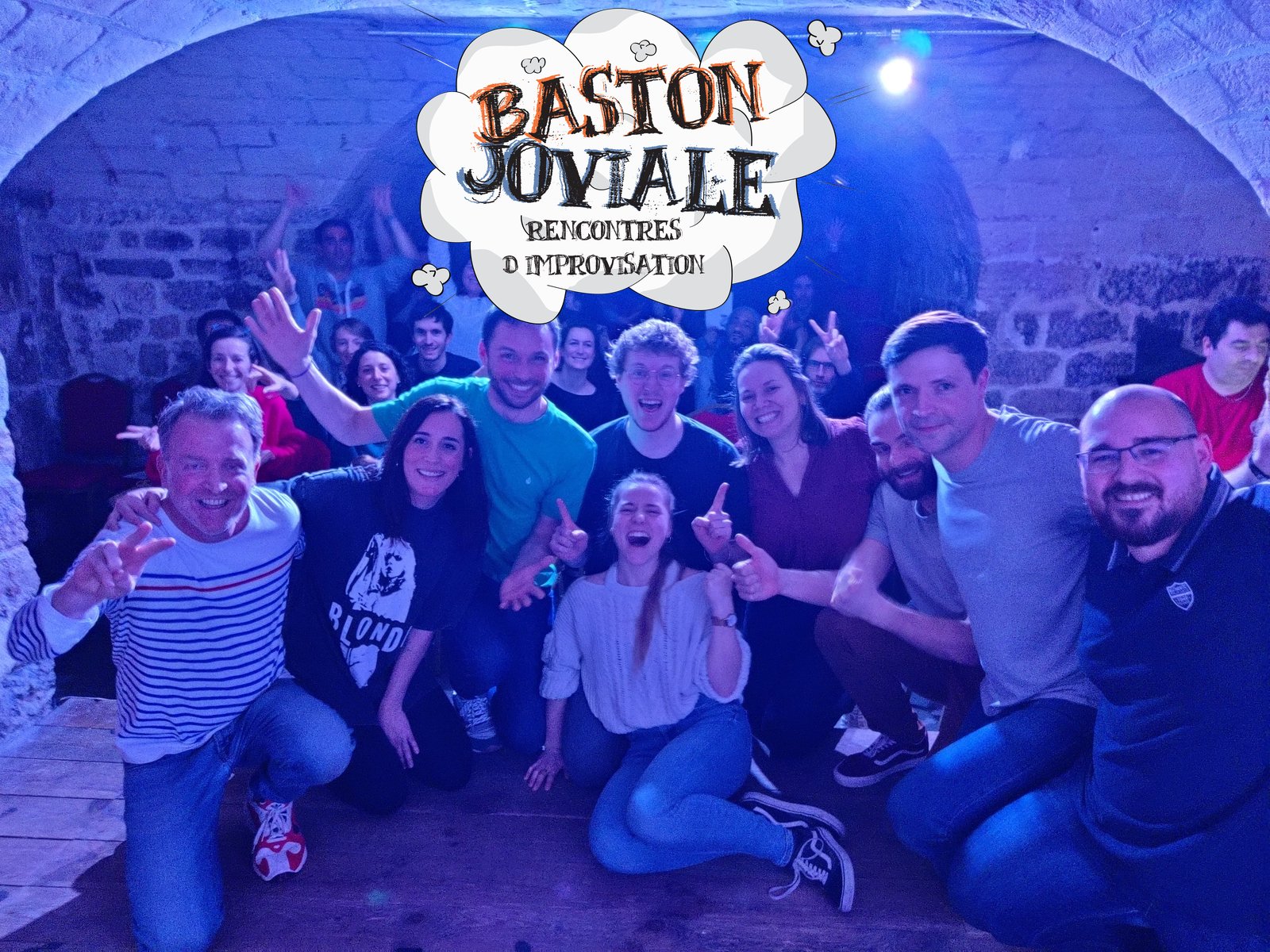 Visuel du spectacle La Baston Joviale, rencontre d'improvisation théâtrale entre troupes